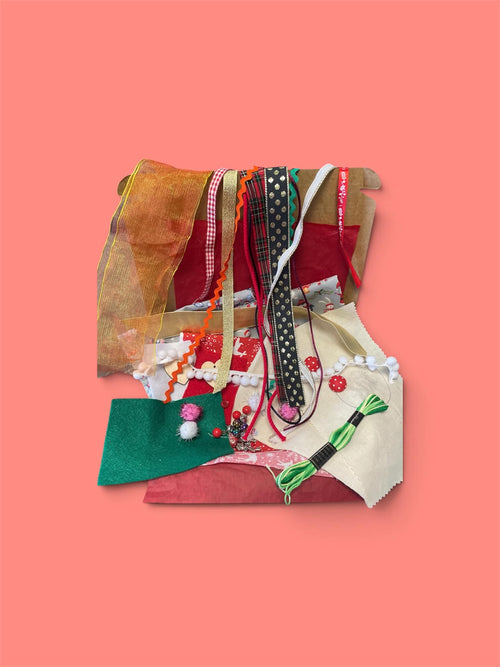 Christmas design slow stitch kit box