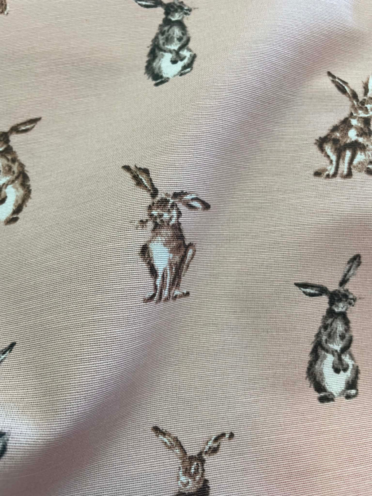 Fabric with rabbits design