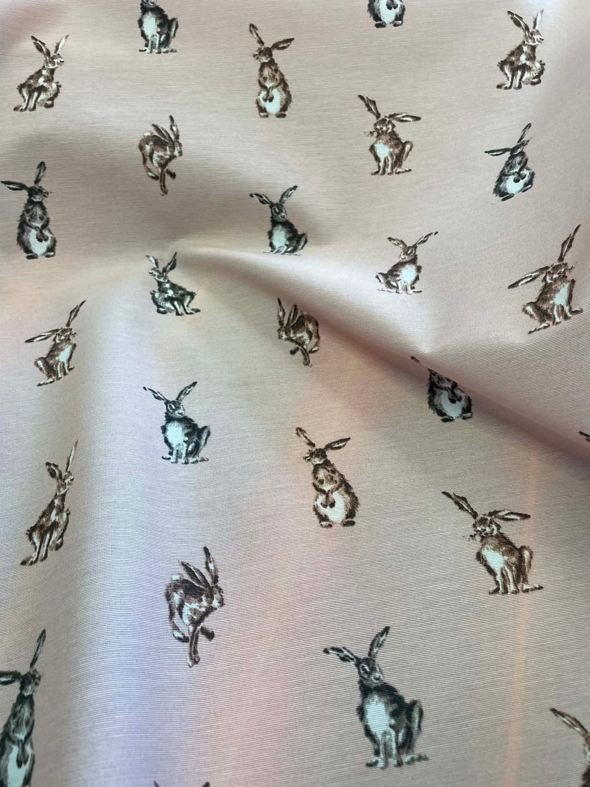 Fabric with rabbits design