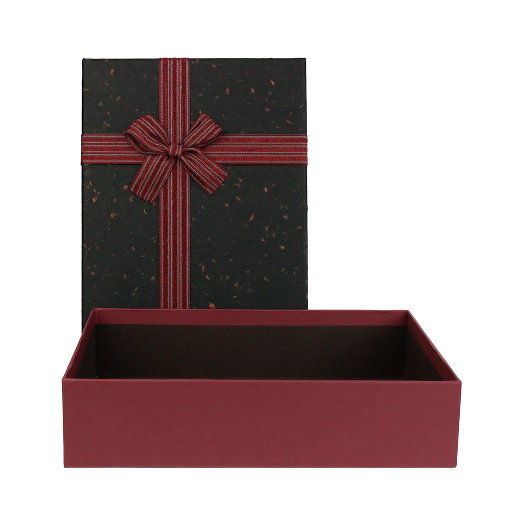 Elegant Burgundy/Black Gift Box