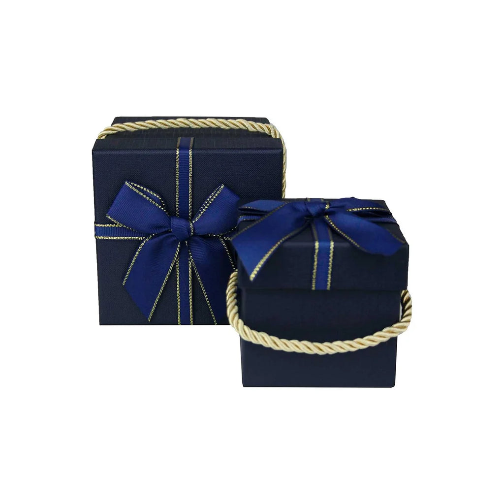 Luxury Dark Blue & Red Gift Boxes - set of 2