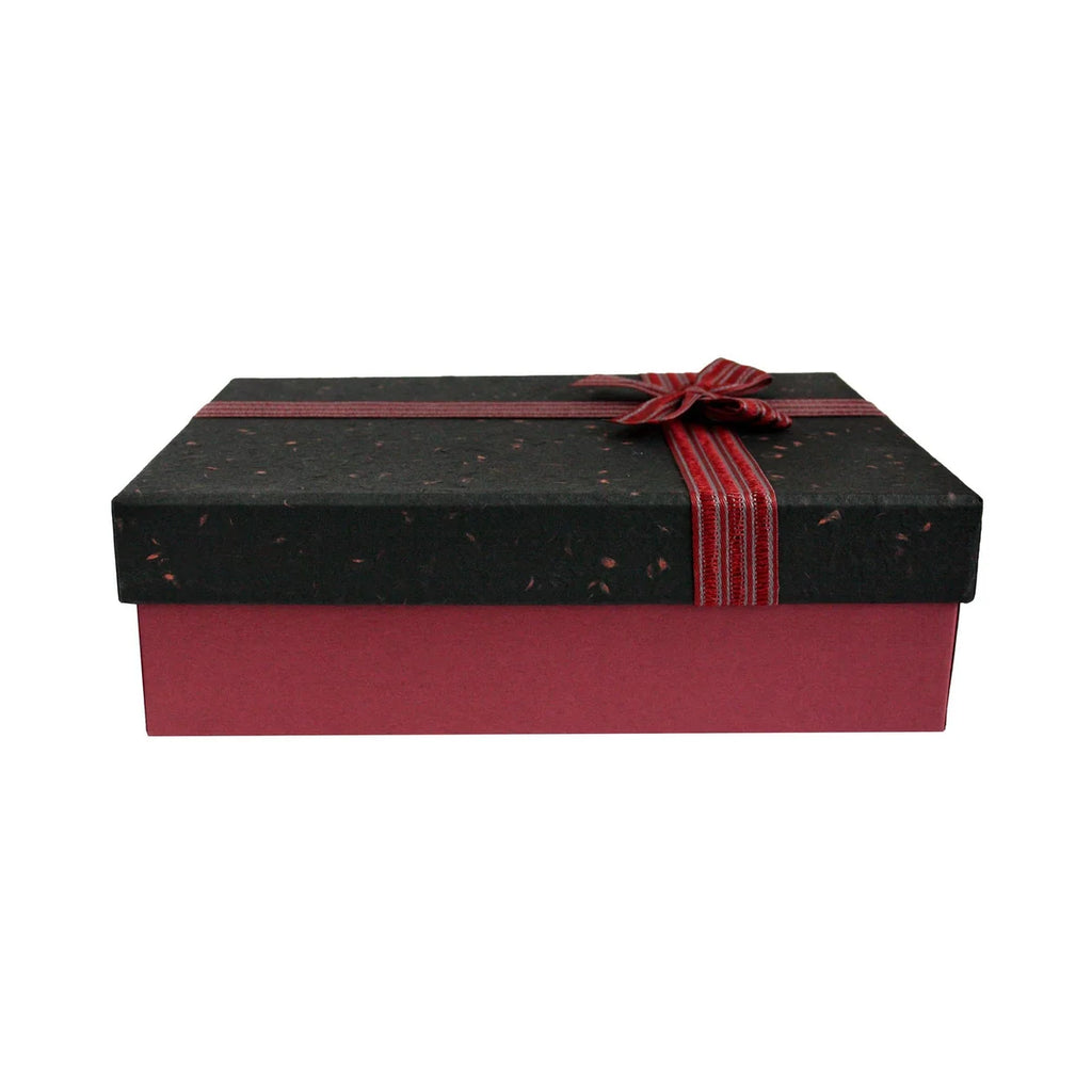 Elegant Burgundy/Black Gift Box