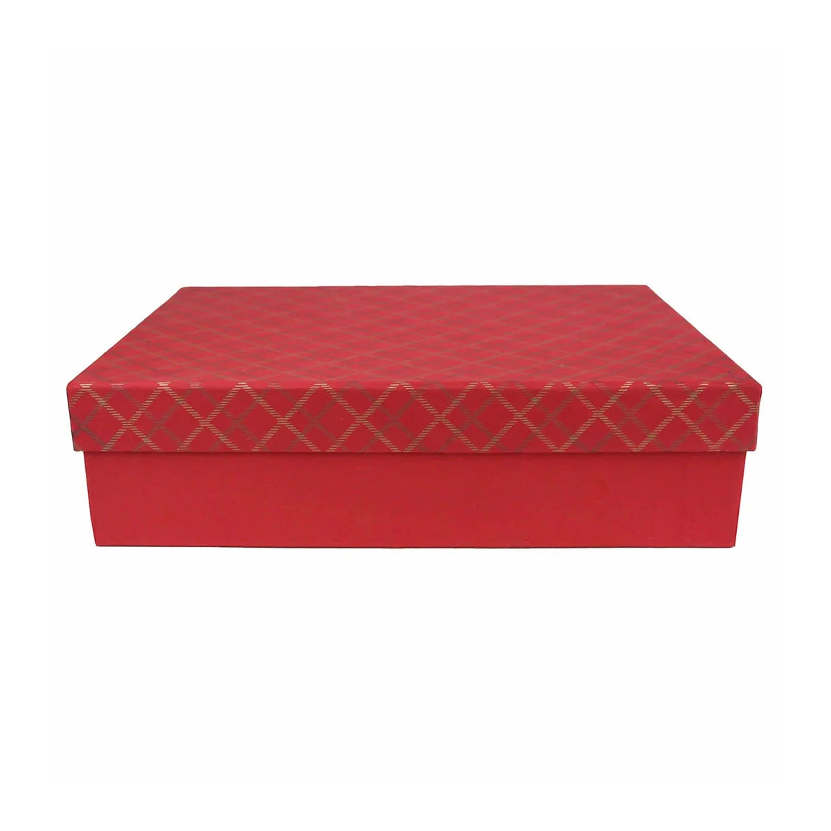 Handcrafted Chequered Green or Red Gift Box