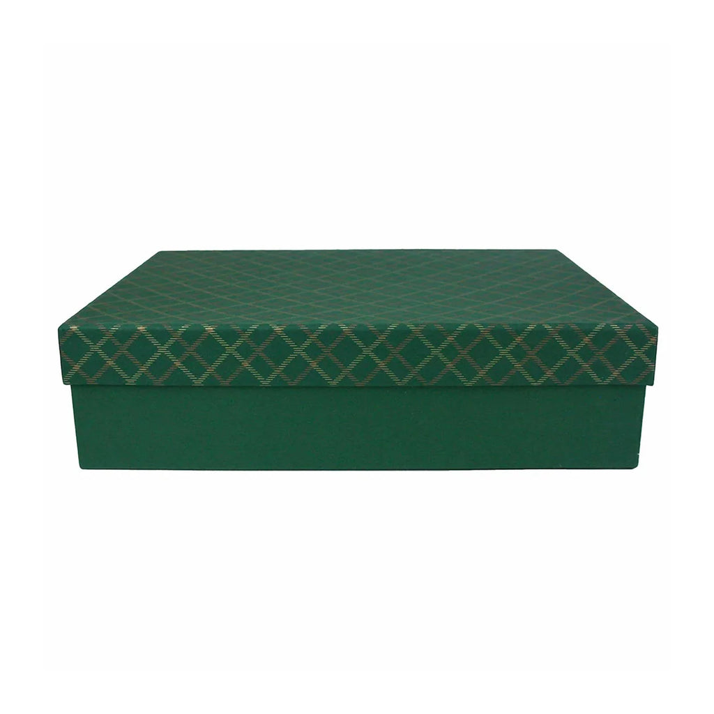 Handcrafted Chequered Green or Red Gift Box