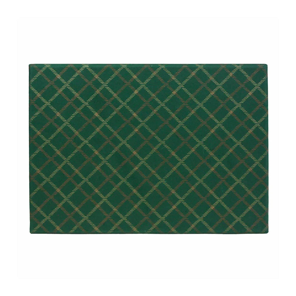 Handcrafted Chequered Green or Red Gift Box