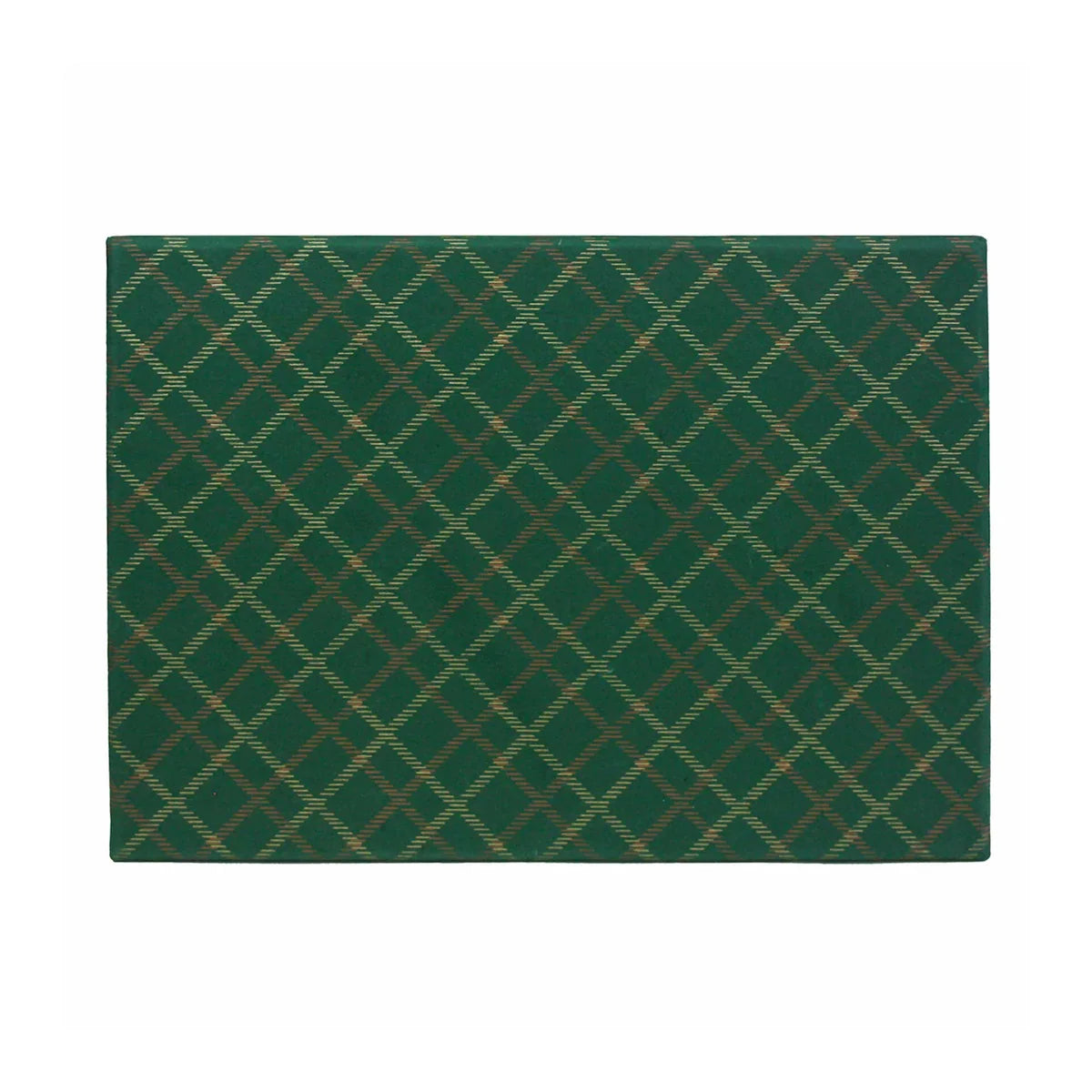 Handcrafted Chequered Green or Red Gift Box
