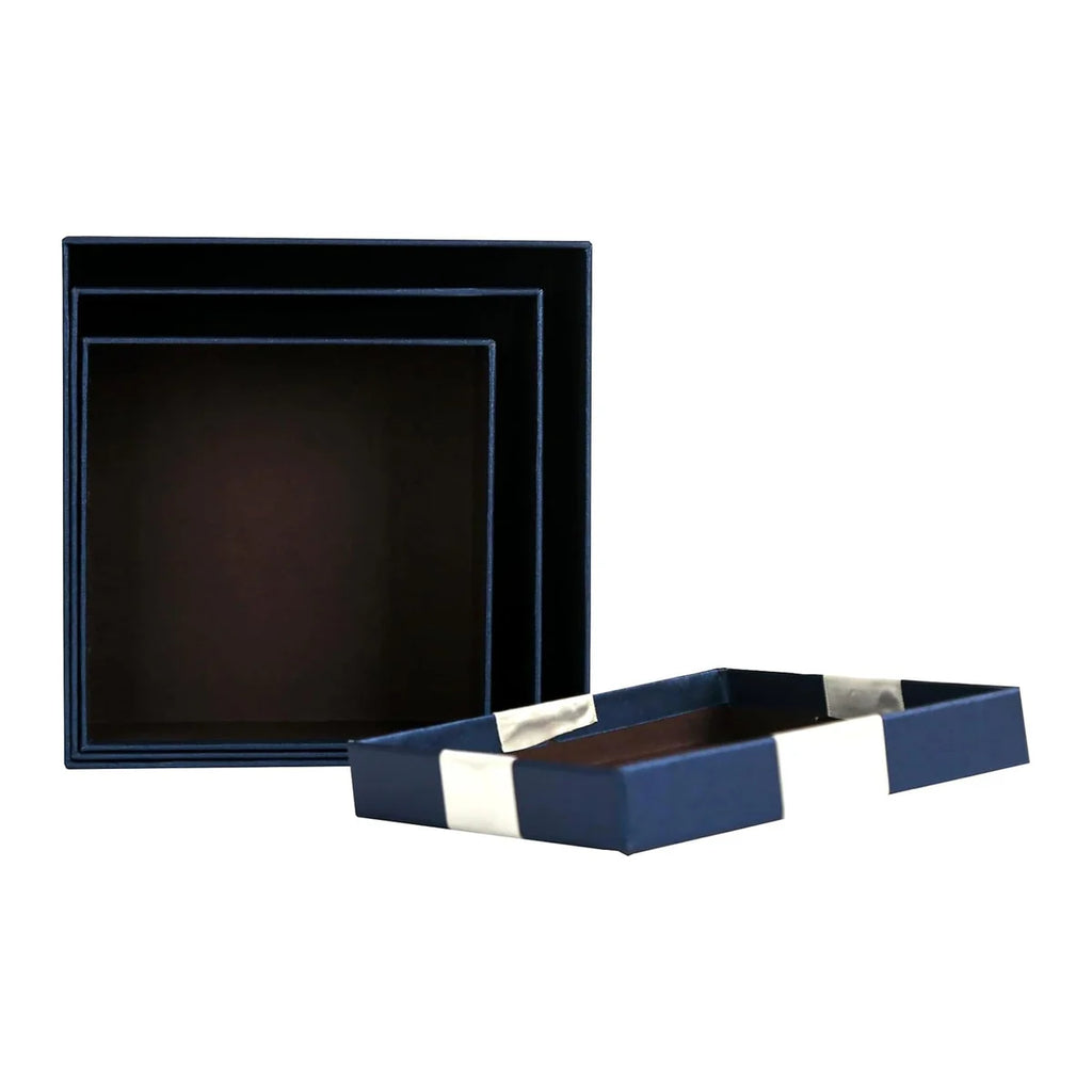 Luxury Blue Gift Boxes - Set of 3
