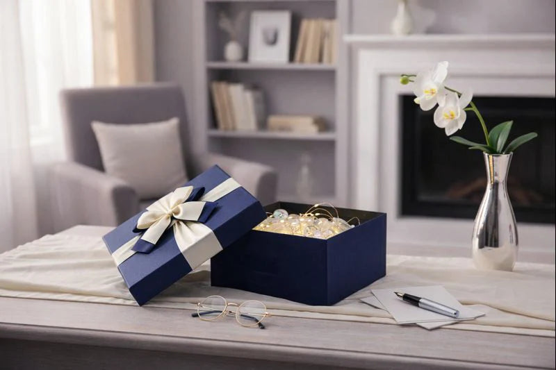 Luxury Blue Gift Boxes - Set of 3