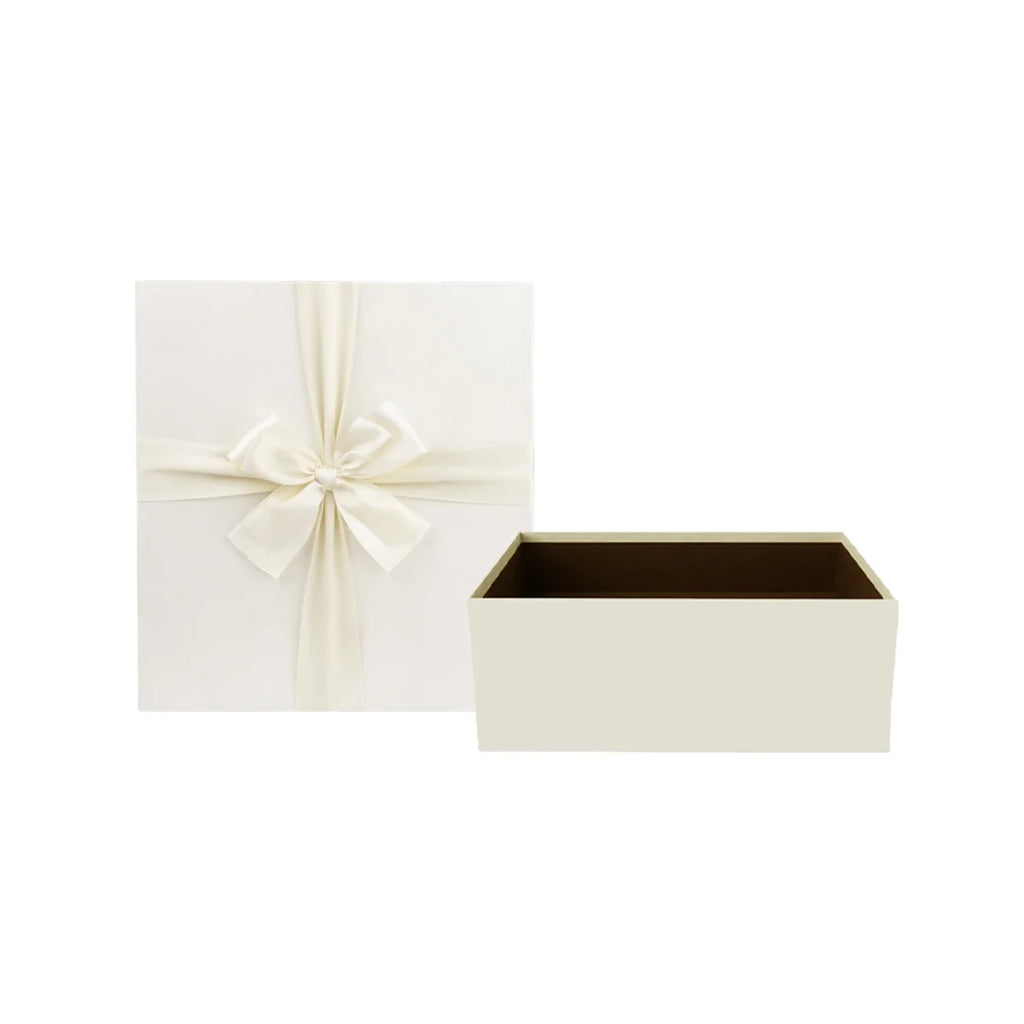 Luxury Square Rigid Ivory Gift Boxes - set of 3