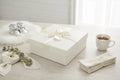 Luxury Square Rigid Ivory Gift Boxes - set of 3