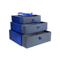 Luxury Metallic Drawer Gift Boxes - Set of 3