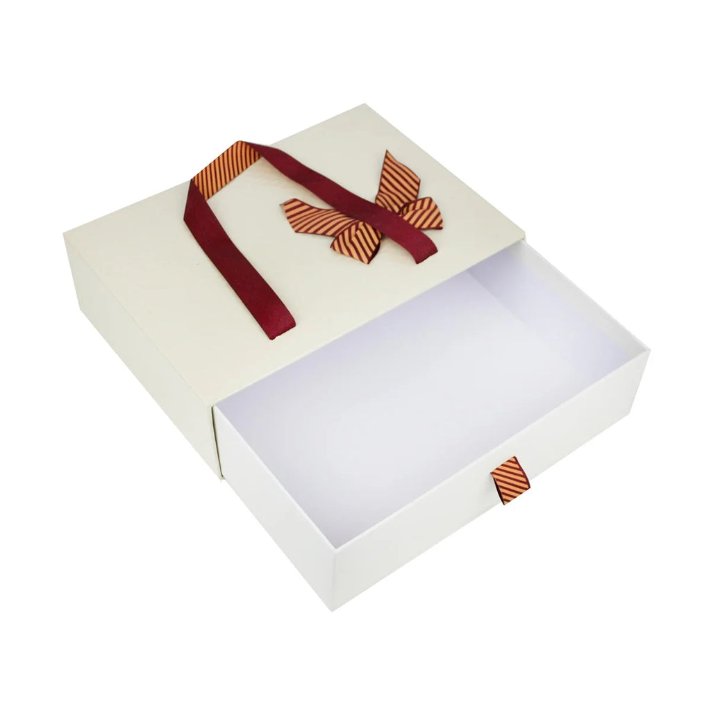 Luxury Cream Textured Drawer Gift Boxes - Set of 3