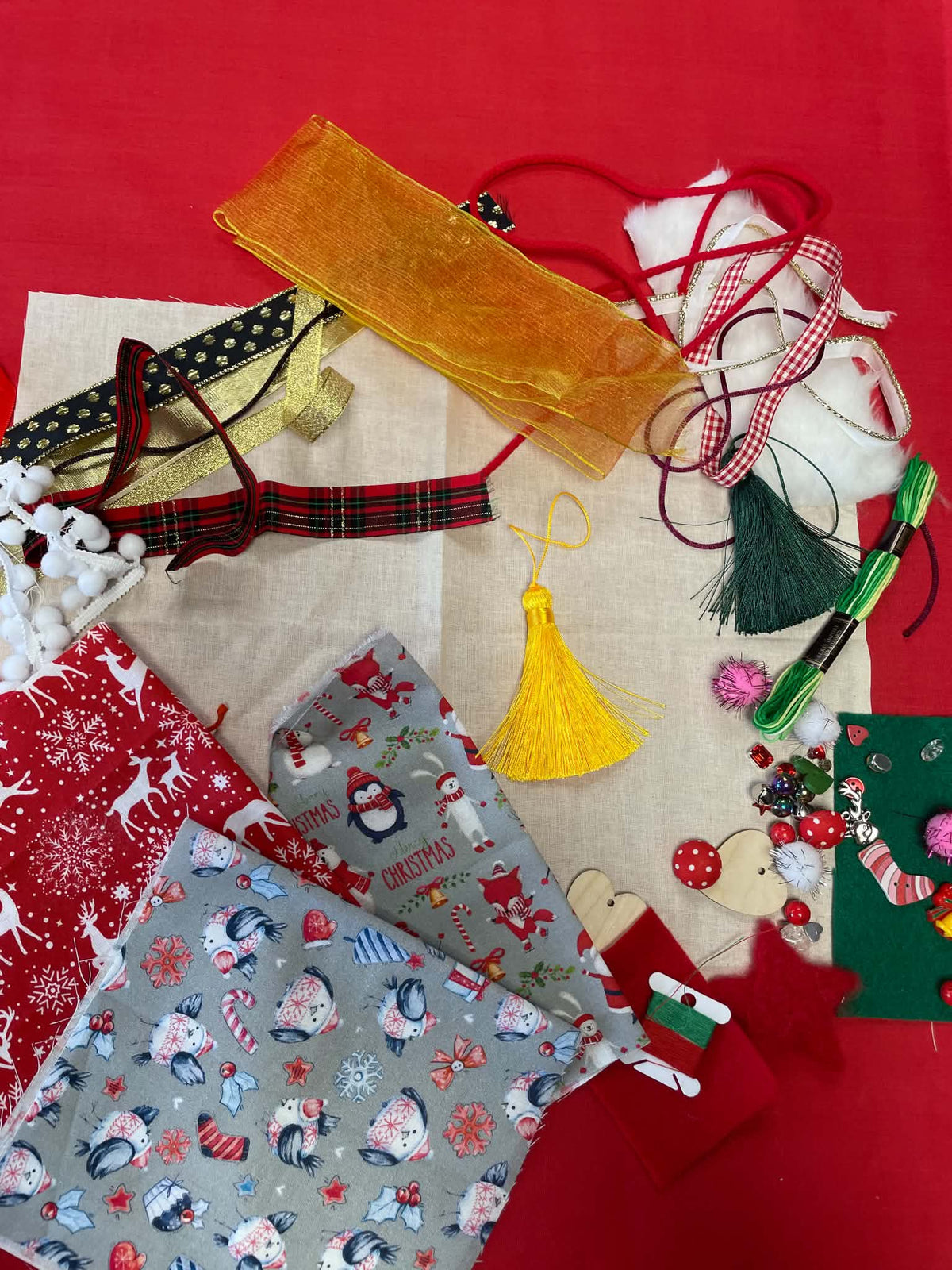Christmas design slow stitch kit box