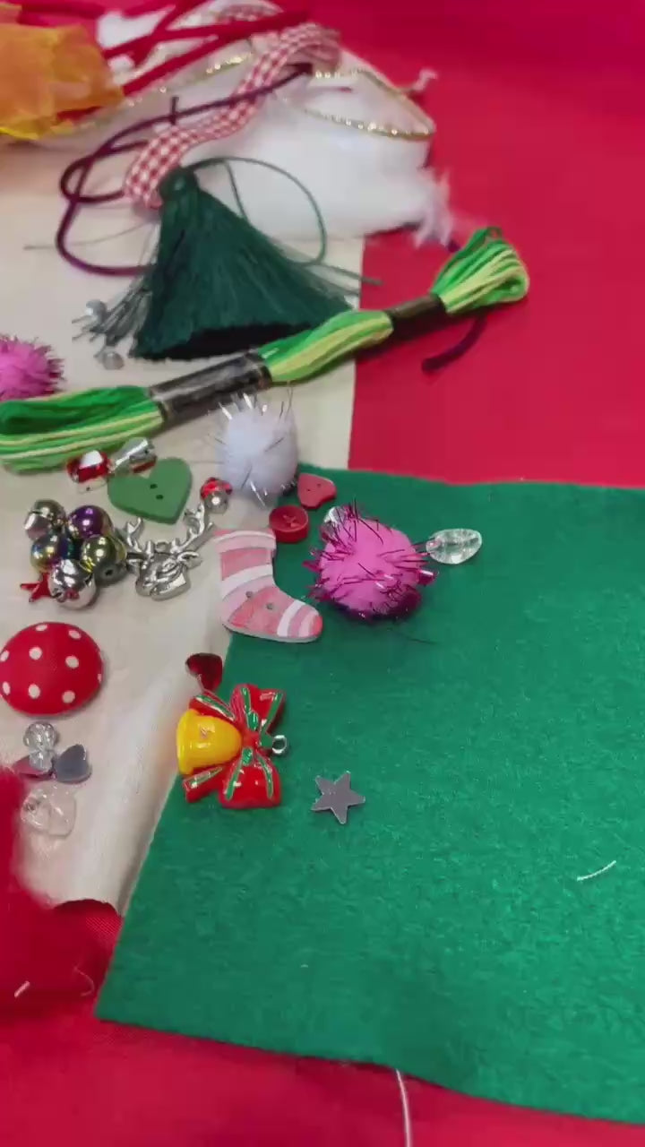 Christmas design slow stitch kit box