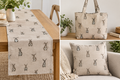 Fabric with rabbits design